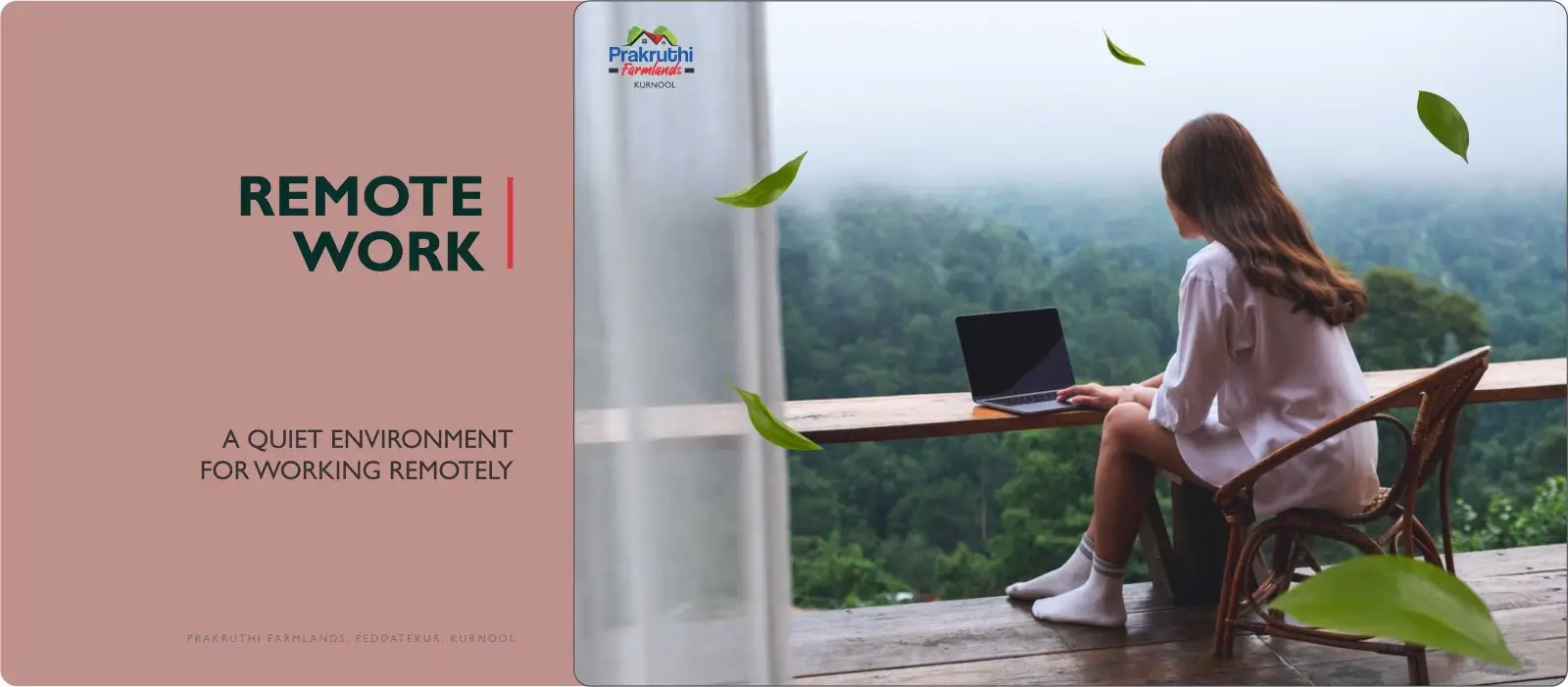 Work from nature concept at Prakruthi Farmlands Kurnool